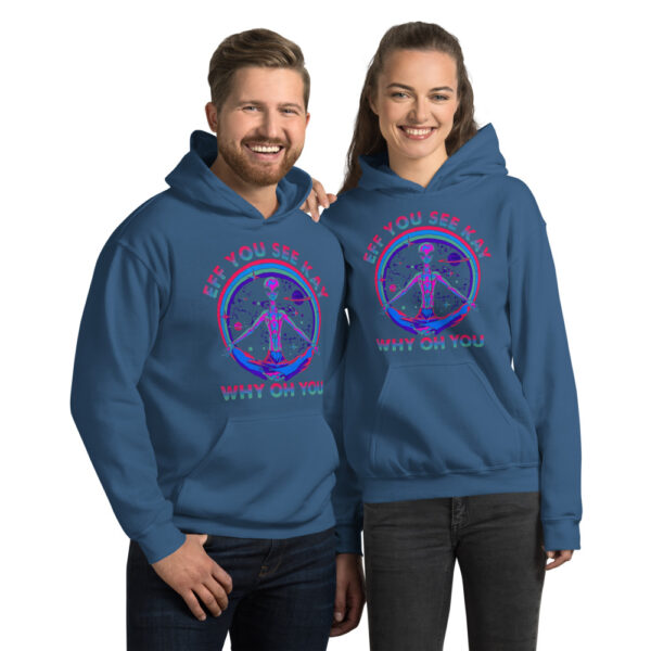 eff u Unisex Hoodie - Image 6