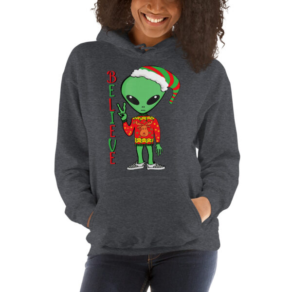 alien christmas Unisex Hoodie - Image 9