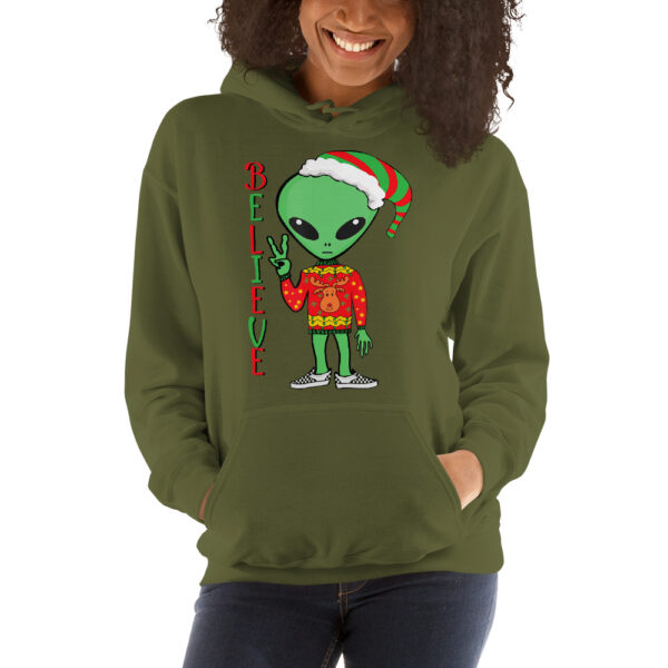 alien christmas Unisex Hoodie - Image 13