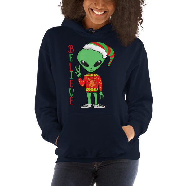 alien christmas Unisex Hoodie - Image 3
