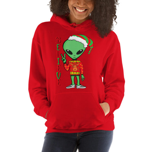 alien christmas Unisex Hoodie - Image 7