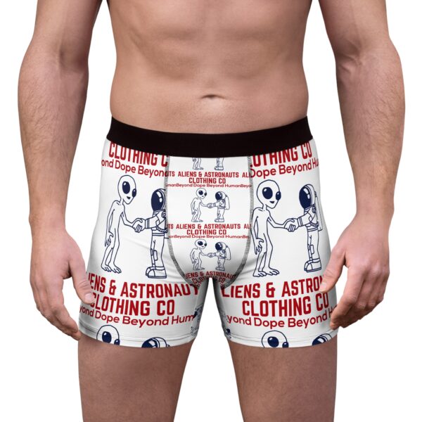 Alien & Astronaut Men's Boxer Briefs | Fun Loungewear, Unique Gift for Space Lovers, Quirky Underwear, Everyday Comfort - Image 3