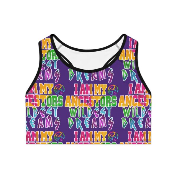 Bold Statement Sports Bra – motivational sports bra for active women, Aliens & Astronauts Clothing Co.