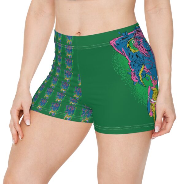 Vibrant Women's AOP Shorts, Colorful Beachwear, Summer Fun, Festival Style, Casual Activewear, Gift for Her - Image 3