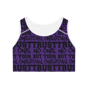 Empowerment Sports Bra – motivational activewear by Aliens & Astronauts Clothing Co.