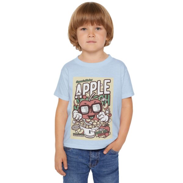 Cute Apple Graphic Toddler T-shirt, Fun Children's Apparel, Birthday Gift, Back-to-School, Summer Outfit, Comfy Kids Shirt - Image 6