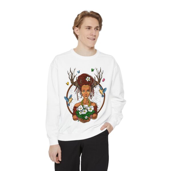 Nature-Inspired Unisex Sweatshirt - Cozy Boho Style for Every Day, Gift for Her, Nature Lover Apparel, Dreamcatcher Sweatshirt - Image 3