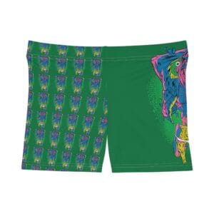 ibrant Women's AOP Shorts – colorful all-over print summer shorts for women, Aliens & Astronauts Clothing Co.