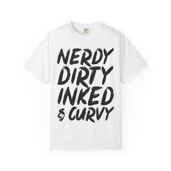 Nerdy and Curvy Graphic Tee – meme shirt by Aliens & Astronauts