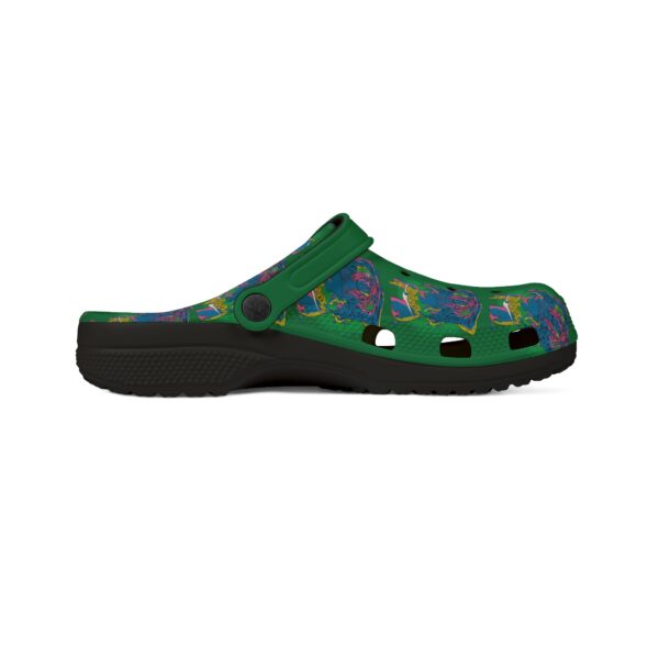 Vibrant Floral EVA Foam Shoes, Artist-Designed Comfort Footwear, Perfect for Garden Parties, Everyday Wear, and Relaxation - Image 3