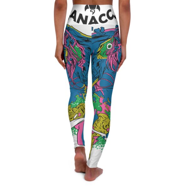 Vibrant High Waisted Yoga Leggings, Colorful Fitness Leggings, Activewear for Yoga Lovers, Workout Gear, Gift for Her - Image 2