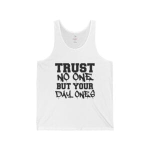 Shop – – Aliens & Astronauts Clothing Co. Trust No One Day Ones Tank – Front View
