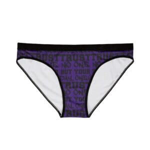 Trust No One Women’s Underwear – Comfortable, bold AOP briefs by Aliens & Astronauts Clothing Co.