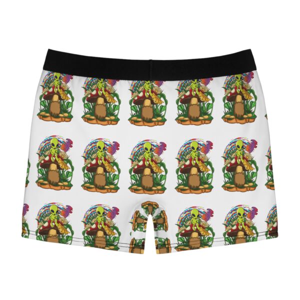 Vibrant Alien Mushroom Boxer Briefs | Fun Men's Underwear, Ideal Gift for Festivals, Unique Loungewear, Quirky Men's Fashion, [...] - Image 2
