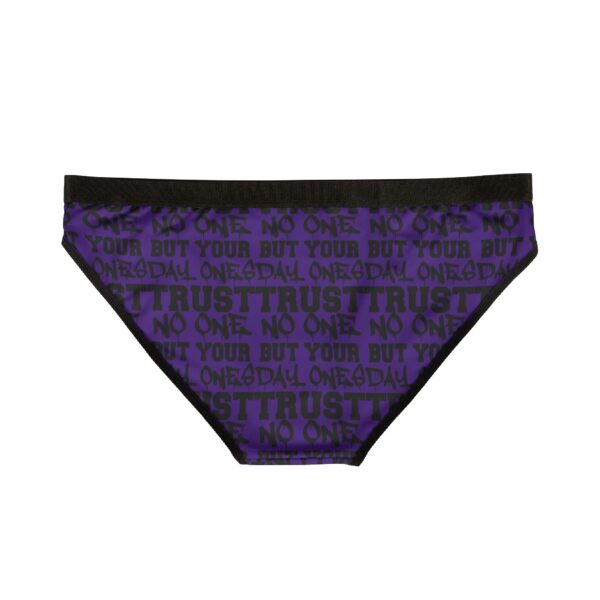 Trust No One Women's Underwear, Comfortable Lingerie, Gift for Her, Modern Sleepwear, Stylish AOP Briefs - Image 2