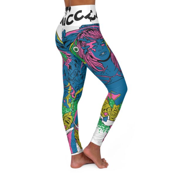 Vibrant High Waisted Yoga Leggings, Colorful Fitness Leggings, Activewear for Yoga Lovers, Workout Gear, Gift for Her - Image 4