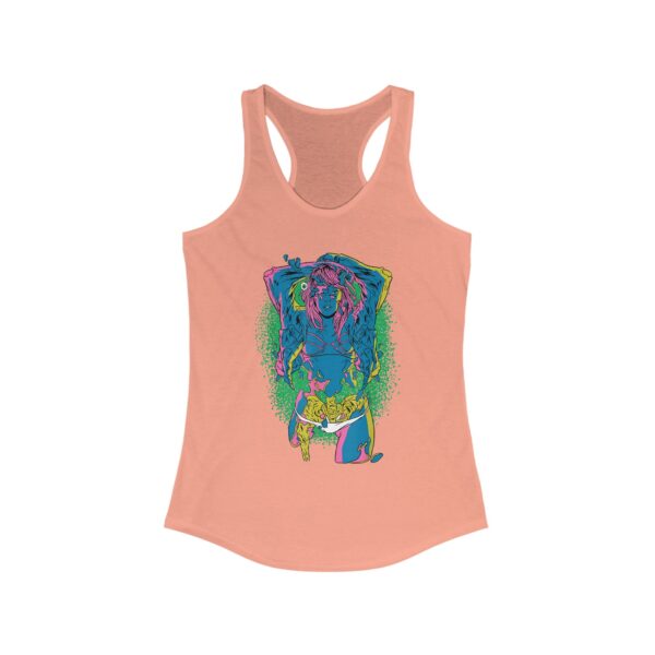 Vibrant Women's Racerback Tank - Colorful Graphic Tee, Summer Activewear, Fitness Top, Beachwear, Gift for Her - Image 3