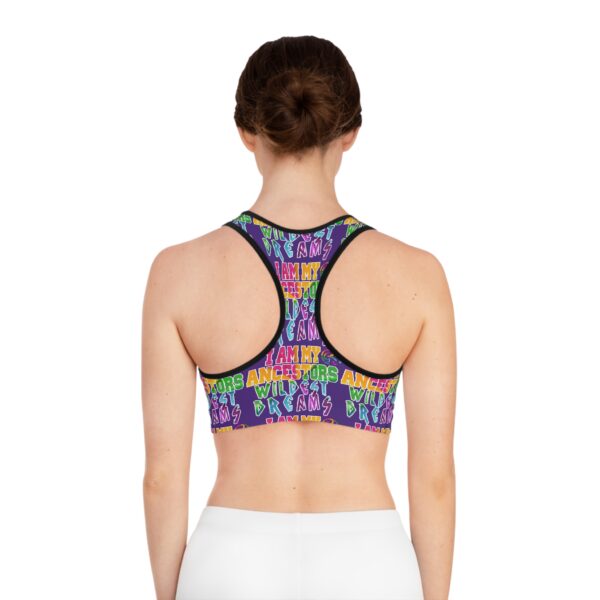 Bold Statement Sports Bra for Active Women, Motivational Workout Gear, Fitness Apparel, Gift for Her, Colorful Design - Image 4