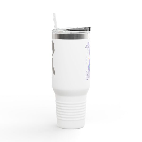 Eco-Friendly Insulated Travel Mug – 40oz Stainless Steel Reusable Coffee Cup with Funny Design