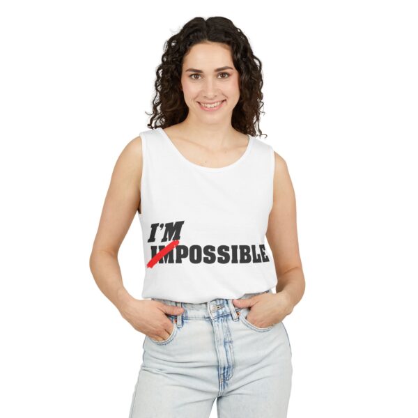 Inspirational Unisex Tank Top – Must-Have “I’m Possible” Shirt for Fitness & Summer - Image 3