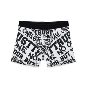 Trust No One Men's Boxers – Bold graphic print underwear by Aliens & Astronauts Clothing Co.