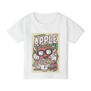 cute apple toddler t-shirt – adorable kids shirt for school and play, Aliens & Astronauts Clothing Co.