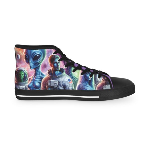 Galactic High Top Sneakers | Cosmic Space Sneakers, Unique Gift for Space Lovers, Casual Footwear for Everyday Wear, Artsy Sneakers - Image 8