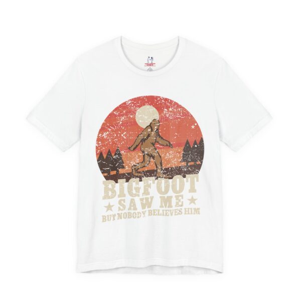 Bigfoot Saw Me T-Shirt – Funny Cryptid Tee for Hikers, Nature Lovers & Believers - Image 3