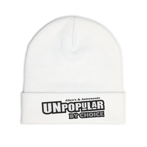 Unpopular by Choice Knit Beanie - Unique Embroidered Hat for Trendsetters, Gift for Astronaut Lovers, Cozy Winter Accessory, Funny [...] - Image 19