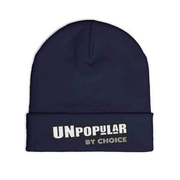 Unpopular by Choice Knit Beanie - Unique Embroidered Hat for Trendsetters, Gift for Astronaut Lovers, Cozy Winter Accessory, Funny [...] - Image 15