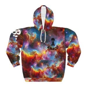 Cosmic Galaxy Unisex Pullover Hoodie, Space Print Sweatshirt, Trendy Outerwear, Unique Gift for Sci-Fi Lovers, Galaxy Themed Apparel