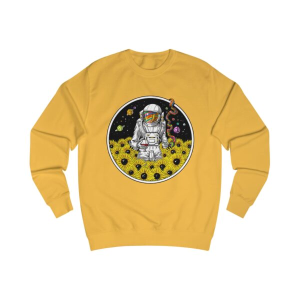 Astronaut and Flowers Unisex Sweatshirt, Space-Themed Apparel, Cosmic Gift for Astronomers, Perfect for Casual Wear, Gifts for Space Lovers - Image 3