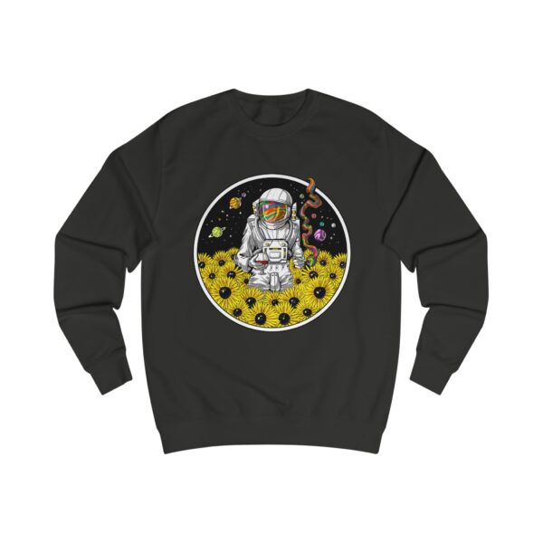 Astronaut and Flowers Unisex Sweatshirt, Space-Themed Apparel, Cosmic Gift for Astronomers, Perfect for Casual Wear, Gifts for Space Lovers - Image 5