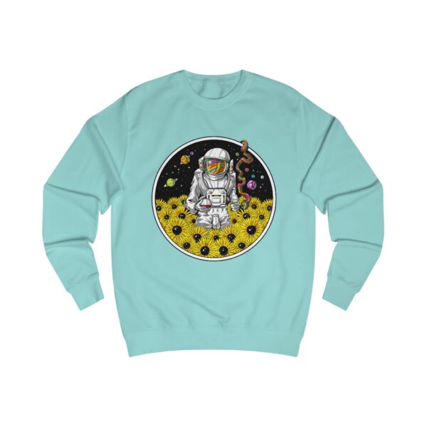Astronaut and Flowers Unisex Sweatshirt, Space-Themed Apparel, Cosmic Gift for Astronomers, Perfect for Casual Wear, Gifts for Space Lovers - Image 9