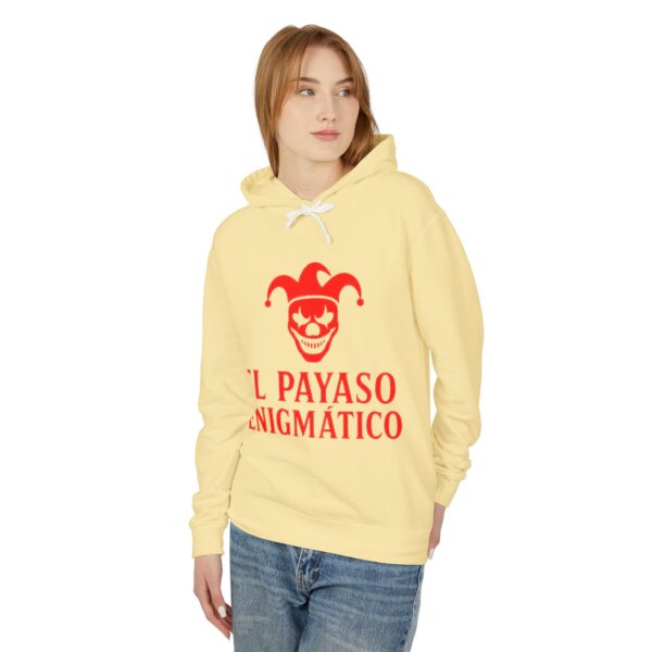 Enigmatic Clown Hoodie – Unisex Lightweight Sweatshirt for Festivals, Costumes, Halloween, Parties, and Unique Gifts - Image 27