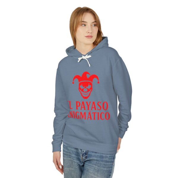 Enigmatic Clown Hoodie – Unisex Lightweight Sweatshirt for Festivals, Costumes, Halloween, Parties, and Unique Gifts - Image 35