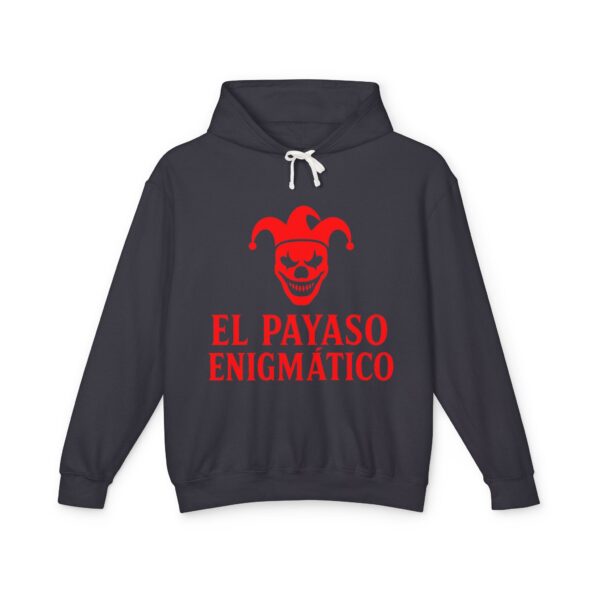 Enigmatic Clown Hoodie – Unisex Lightweight Sweatshirt for Festivals, Costumes, Halloween, Parties, and Unique Gifts - Image 37
