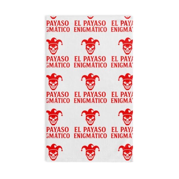 Fun Clown Hand Towel, Quirky Kitchen Decor, Gift for Circus Lovers, Unique Bath Towel, Playful Home Accessory, El Payaso Enigmatico