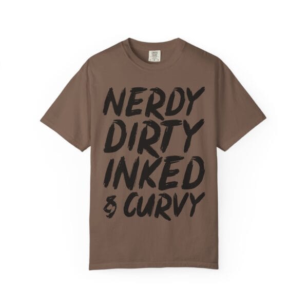 Nerdy & Curvy T-Shirt | Unisex Garment-Dyed Tee, Casual Wear, Gift for Nerds, Inclusive Fashion, Everyday Comfy Style - Image 21