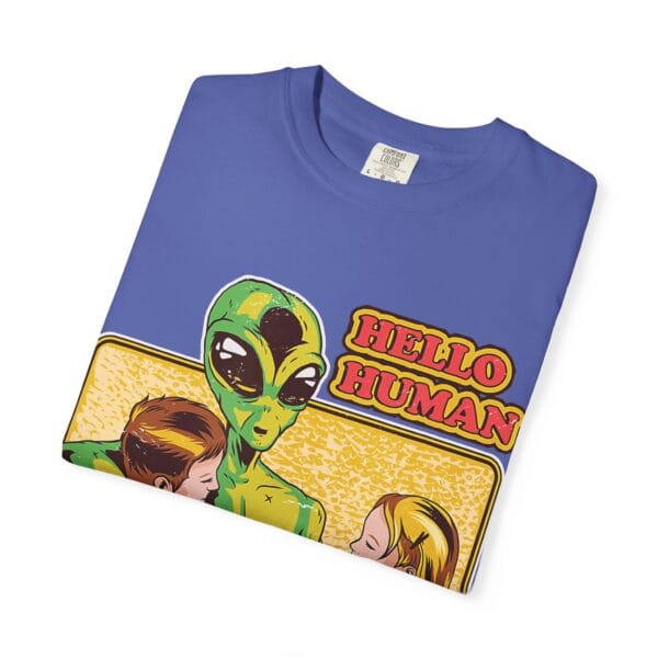 Alien Embrace T-Shirt, Fun Graphic Tee, Unisex Casual Wear, Gift for Sci-Fi Fans, Home Party Outfit, Hello Human Design - Image 23
