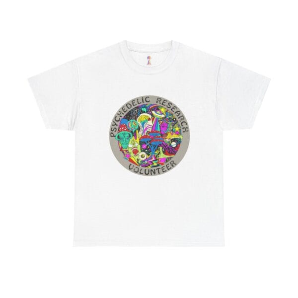 Psychedelic Research Volunteer T-Shirt, Unisex Cotton Tee, Graphic Tee, Festival Wear, Edgy Shirt, Casual Gift Idea