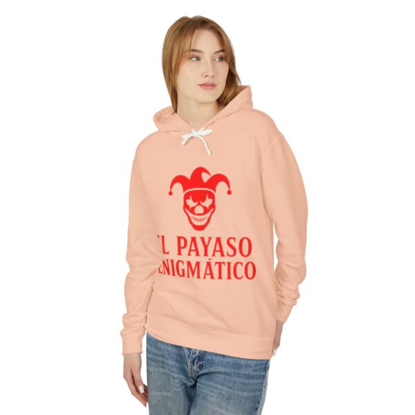 Enigmatic Clown Hoodie – Unisex Lightweight Sweatshirt for Festivals, Costumes, Halloween, Parties, and Unique Gifts - Image 19
