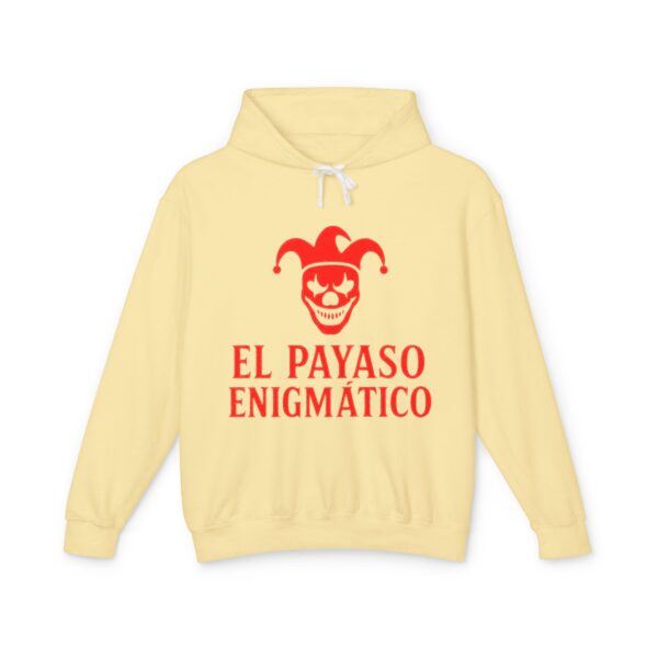 Enigmatic Clown Hoodie – Unisex Lightweight Sweatshirt for Festivals, Costumes, Halloween, Parties, and Unique Gifts - Image 25