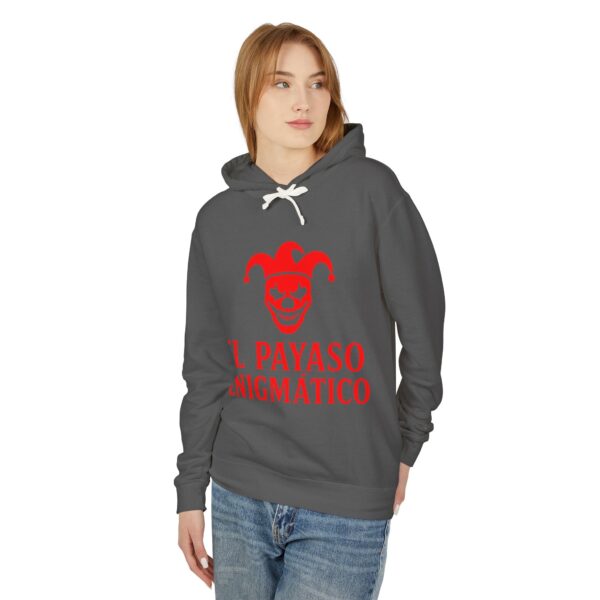 Enigmatic Clown Hoodie – Unisex Lightweight Sweatshirt for Festivals, Costumes, Halloween, Parties, and Unique Gifts - Image 23